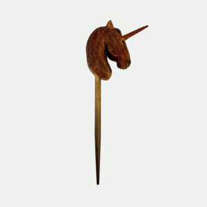 Pique à cheveux Licorne sculptée à la main