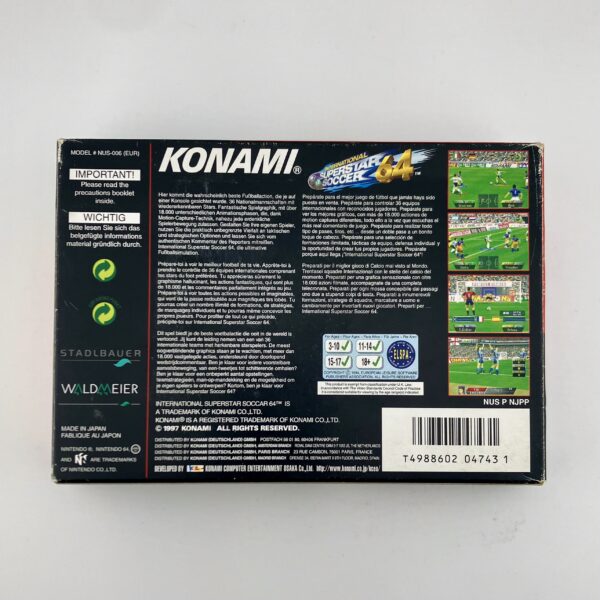 Jeu Nintendo 64 "International Superstar Soccer 64" – Image 2