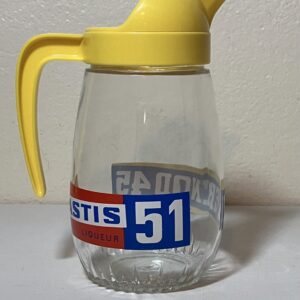 Pichet à eau en verre vintage de collection