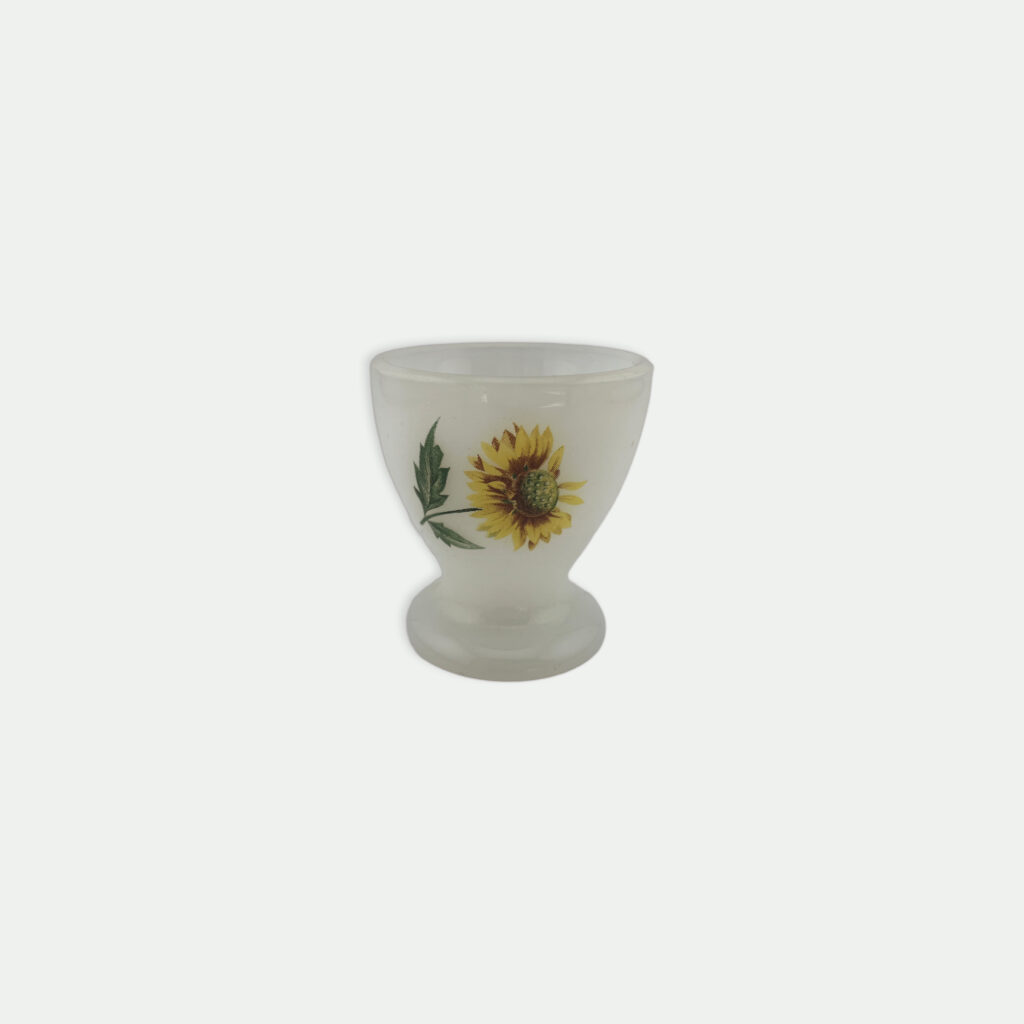 Coquetiers en opaline blanc (1)