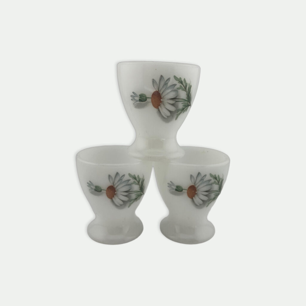 Coquetiers en opaline blanc (3)