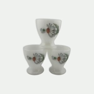 Coquetiers en opaline blanc (3)
